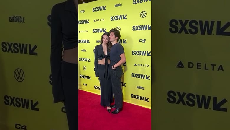 Rudy Mancuso and Cami Mendes SHOW AFFECTION At SXSW Red Carpet