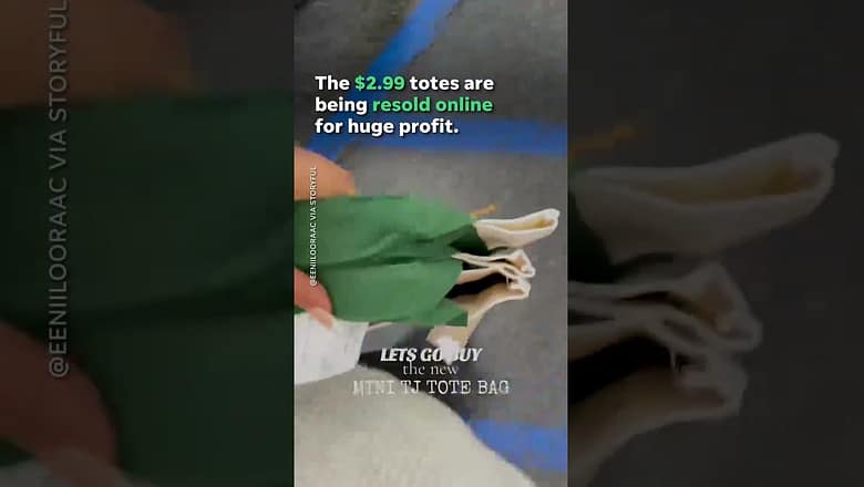 Trader Joe’s mini tote bags reselling for up to $500 amid TikTok trend #Shorts