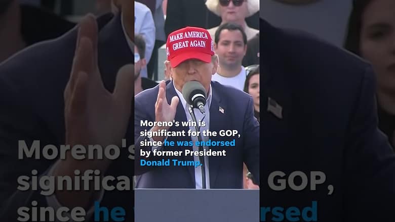 Watch: Trump-backed Bernie Moreno wins Ohio GOP Senate primary  #Shorts