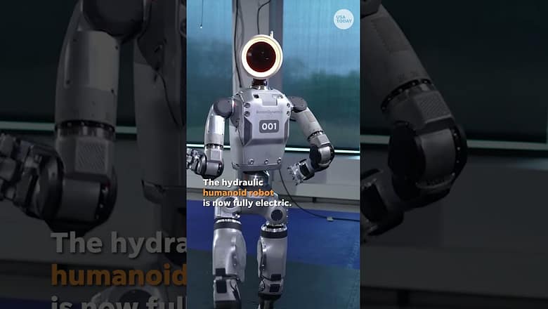 Hydraulic Atlas humanoid robot gets a big all-electric upgrade #Shorts