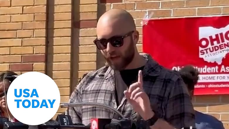 Kenosha shooting survivor speaks out against Kyle Rittenhouse appearance at Kent State | USA TODAY