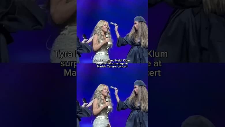 Mariah Carey SURPRISES Fans with Tyra Banks and Heidi Klum Appearance