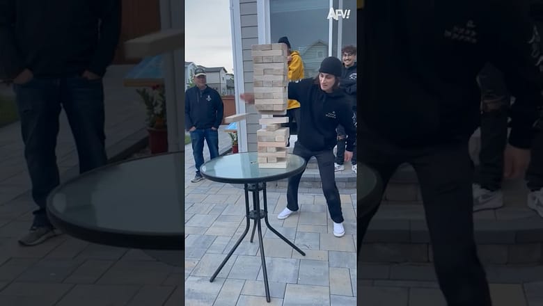Now that’s skill ? #shots #funny #jenga #epic