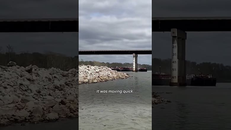 Oklahoma bridge deemed safe, reopens following barge collision #Shorts