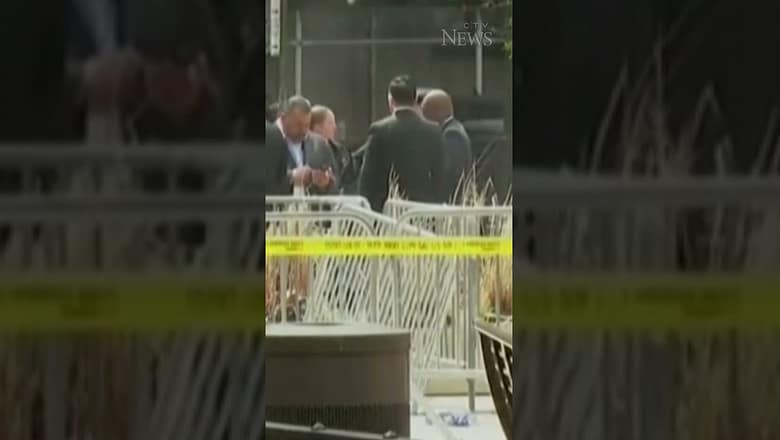 Person engulfed in flames outside N.Y. courthouse where Trump trial underway, reports say