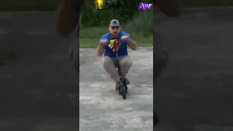 Too fast for a scooter ? #shots #fail #funny #scooter #fall