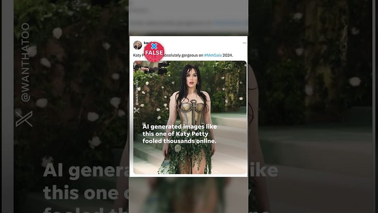 AI images of Katy Perry, Rihanna at Met Gala leave internet in shock #Shorts