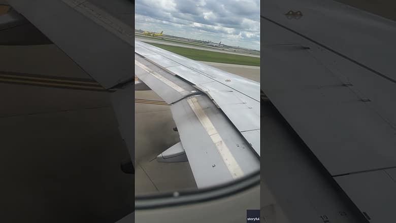 Engine fails on United plane just before takeoff at Chicago O’Hare #Shorts