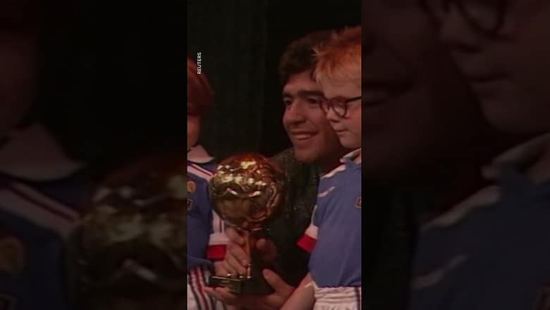 Golden Ball trophy awarded to Diego Maradona to be auctioned #Shorts