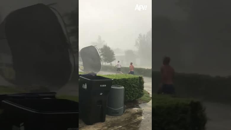 It’s a little windy outside π¬οΈ#weather #wind #fail #funny #shorts #afv
