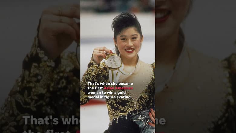 Kristi Yamaguchi honored with Olympic figure skating Barbie doll #Shorts