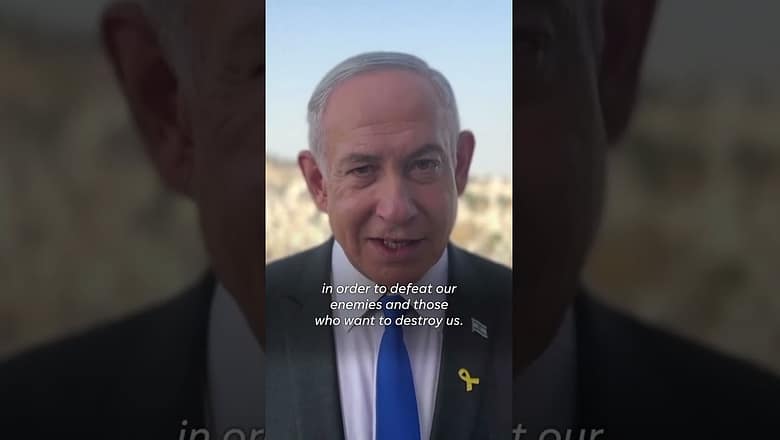 Netanyahu responds to Biden’s threat of withholding weapons #Shorts