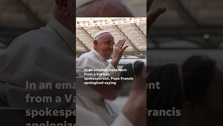 Pope Francis apologizes for using homophobic slur in meeting #Shorts