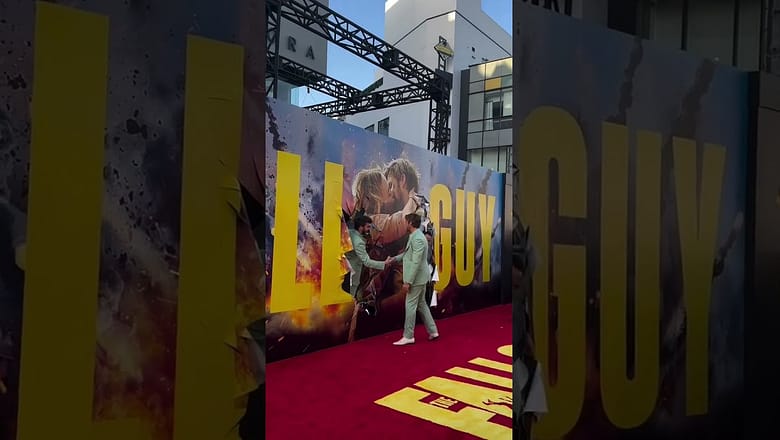 Ryan Gosling Poses for One EPIC Red Carpet Photo for Fall Guy