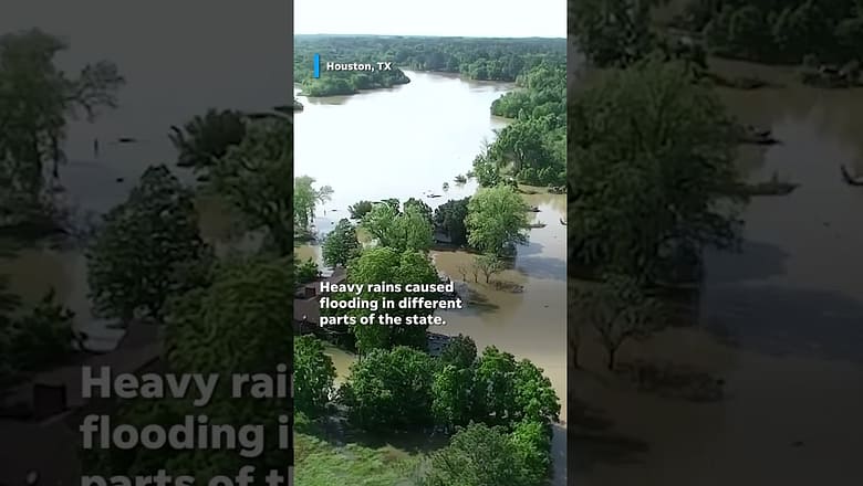 Watch: Storms batter Texas with tornadoes, flooding #Shorts