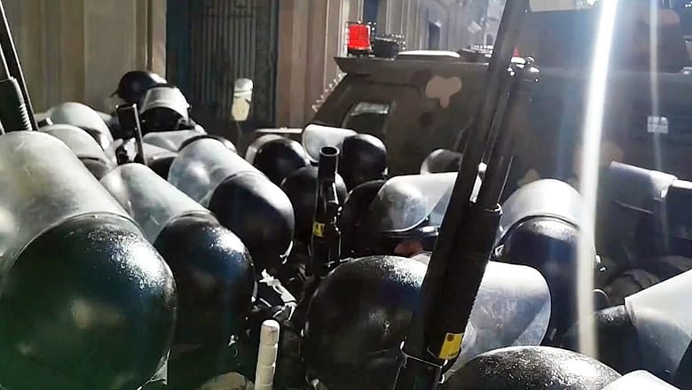 Bolivia coup | Armoured vehicles ram into presidential palace