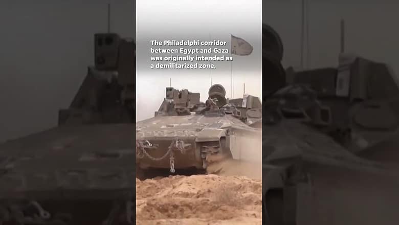 Israeli military forces take control of border land between Egypt, Gaza Strip #Shorts