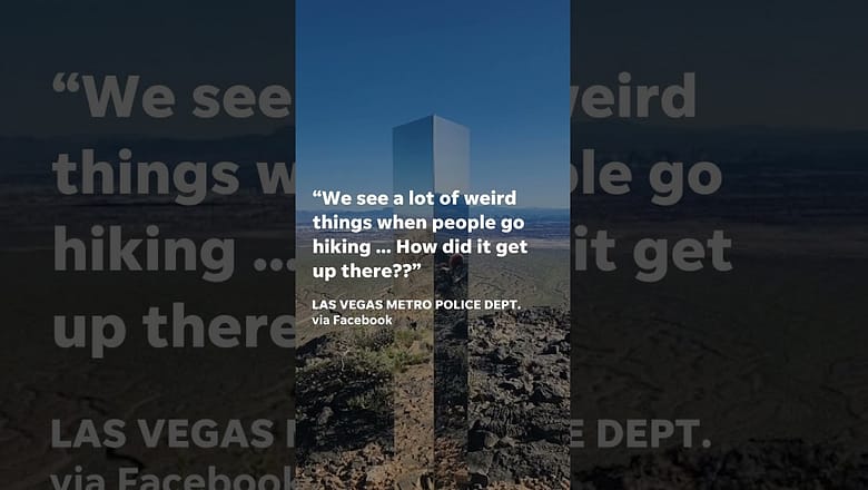 ‘Mysterious monolith’ appears in Nevada desert #Shorts