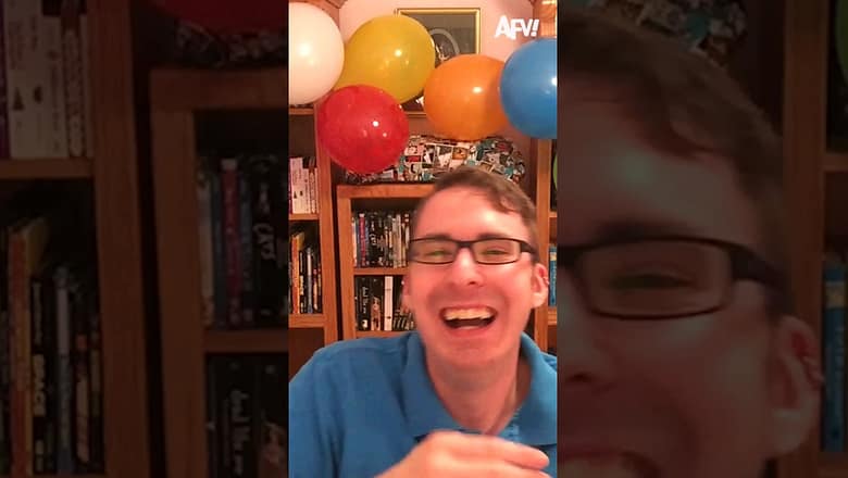 Surprise!π #balloon #funny #surprise #shorts