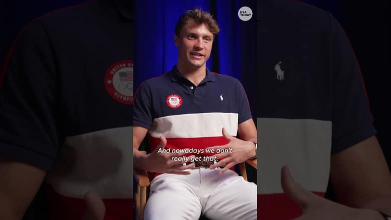 Team USA swimmer Bobby Finke talks about advancements in swimsuit tech #Shorts