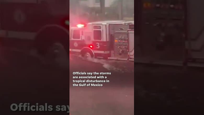 Tropical system in Gulf brings heavy rain, storms to Florida #Shorts