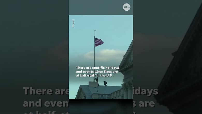 Why are flags flown at half-staff or half-mast? Here’s the difference. #Shorts