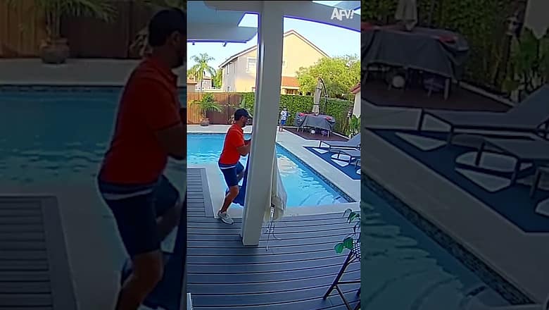A little water won’t harm anybody ๐ #reels #pool #fail #summer