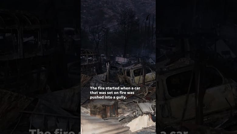 California’s Borel Fire has burned through thousands of acres #Shorts