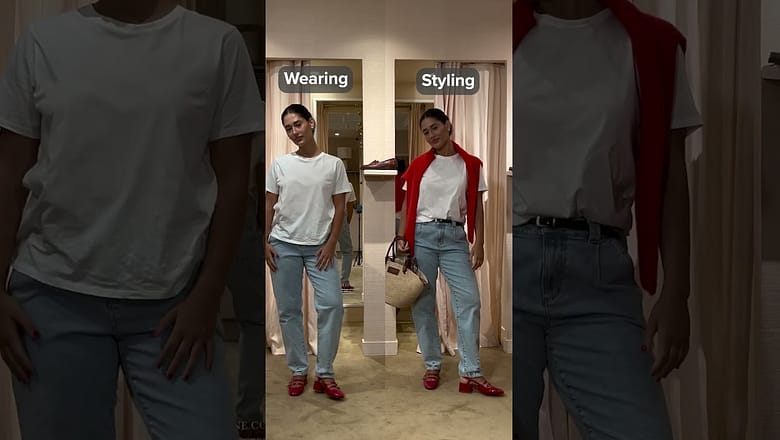 Marie Bou Aziz shows the proper French way to style outfits #Shorts