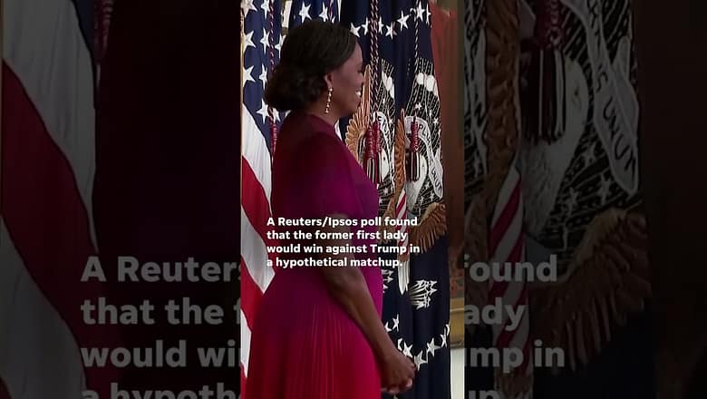 Michelle Obama would beat Donald Trump, poll finds #Shorts