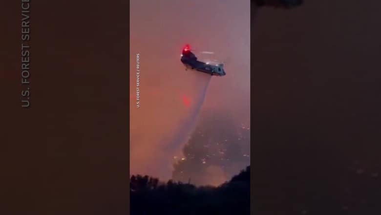 Multiple wildfires blaze out in California, prompting evacuations #Shorts