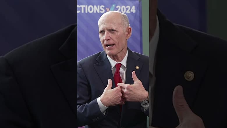 Sen. Rick Scott discuss Donald Trump, bid for conference leader #Shorts