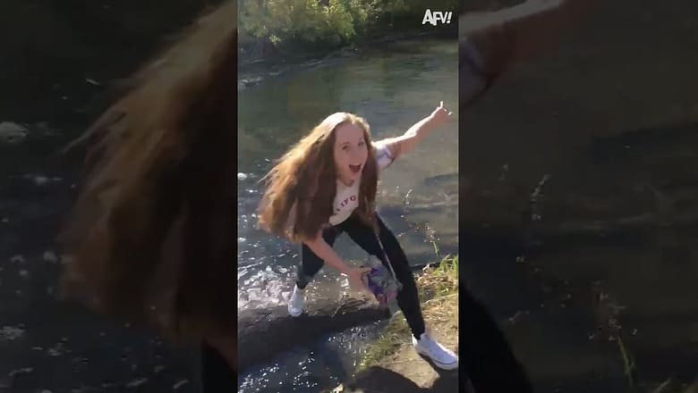 Bit of a slip up π€£ #reels #slide #summer #fail #fun