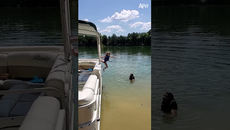 Good enough for a first try 🏊♀️ #shorts #jump #fail #summer #humor