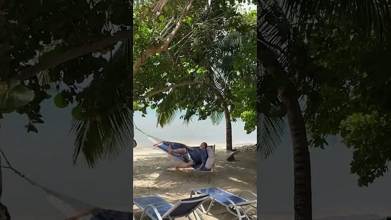Gramps VS Hammock 🌴 #shorts #hammock #fail #humor
