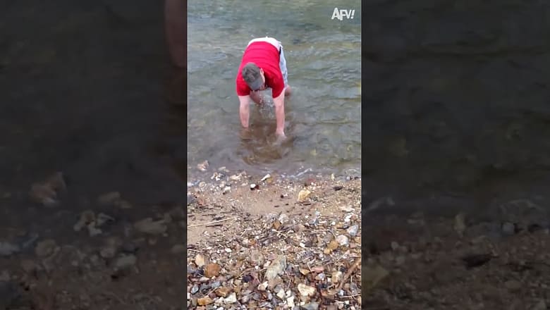 Me flipping out over nothing π€£ #shorts #river #backflip #fail #humor