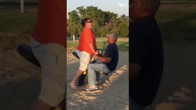 See-saw with caution! ๐ #reels #seesaw #fun #fail
