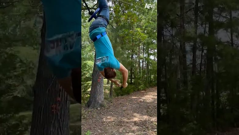 That’s enough zip line for today π§ #shorts #fail #funny