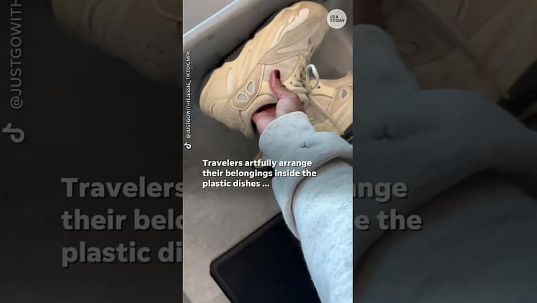 Airport tray aesthetic becomes a viral trend #Shorts