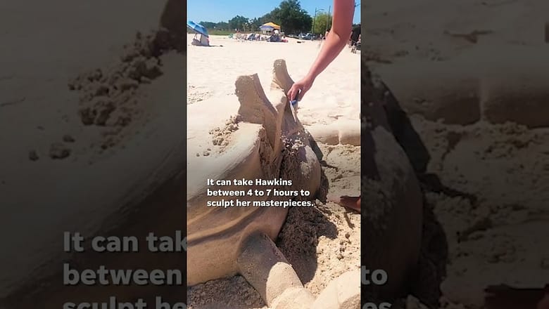 Alabama sculptor uses skills to bring sandcastles to life #Shorts
