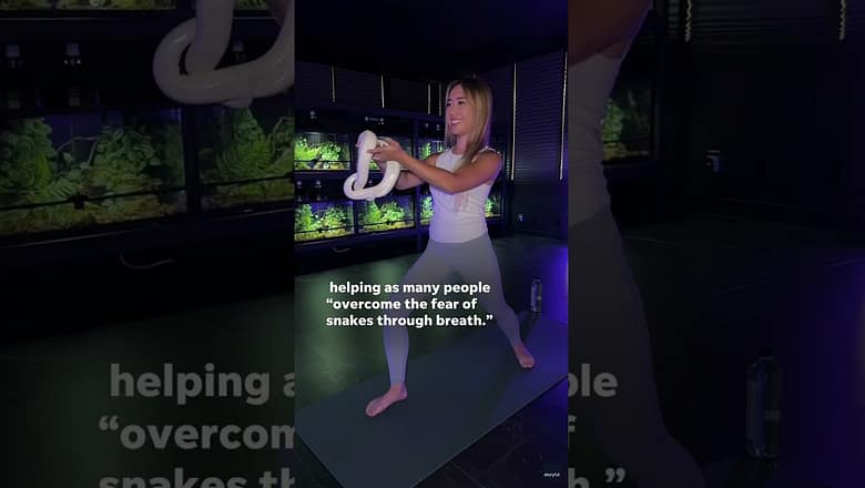 California yoga studio offers ‘snake yoga’ #Shorts