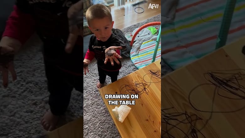 It’s called modern art ๐จ #afv #funny #kids