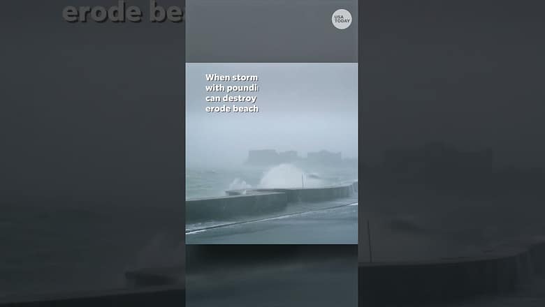 Storm surge and winds from Hurricane Helene #Shorts