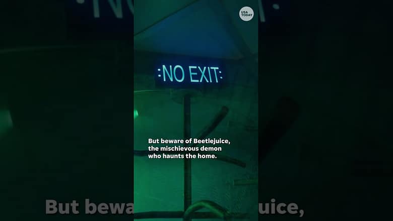 Tour the ‘Beetlejuice’ house…if you dare! #Shorts