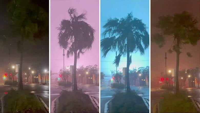 What it looked like as Hurricane Milton made landfall lashing Florida with rain  and wind