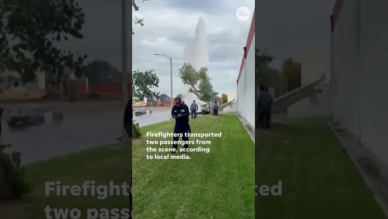Plane crashes in California during emergency landing #Shorts