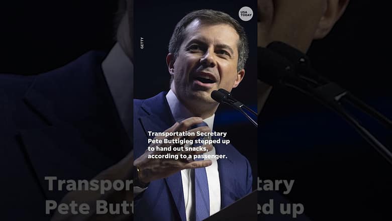 Buttigieg tries out new career on delayed flight | USA TODAY
