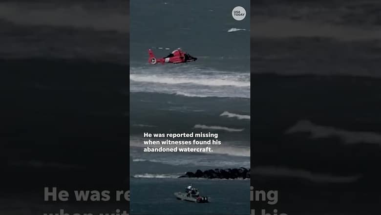 Stranded mariner rescued from inlet jetty #Shorts