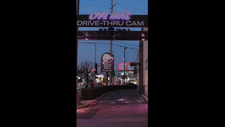 Taco Bell launches Live Más Drive-Thru Cams fo Super Bowl commercial #Shorts