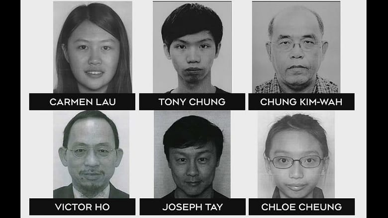 Two Canadians among 6 people wanted by Hong Kong police
